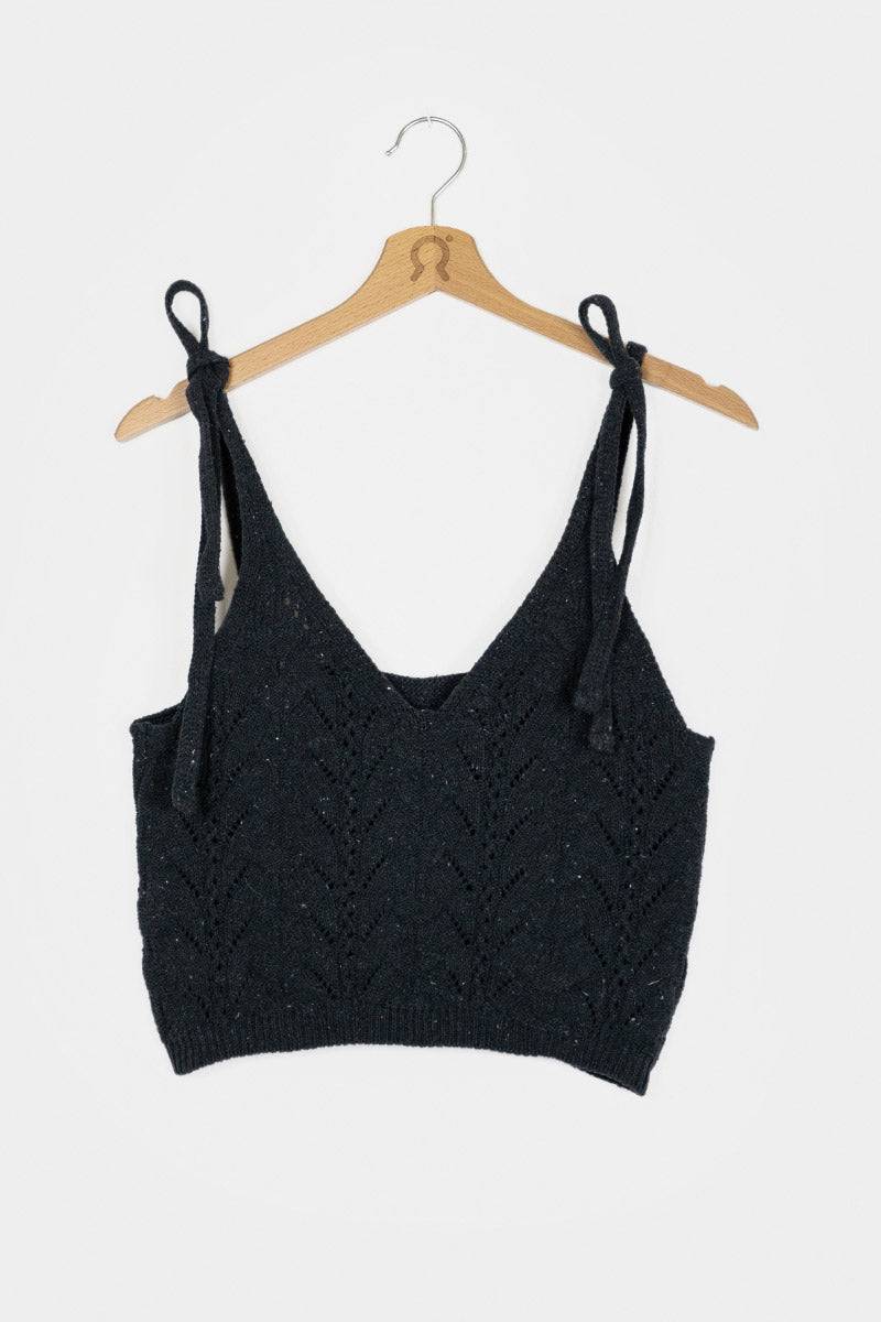 Rifò RENÉ Top Donna Cotone Jeans Rigenerato