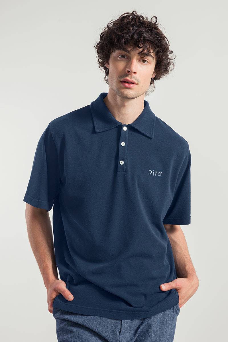 Rifò RICCARDO Maglia Polo Uomo Cotone Rigenerato