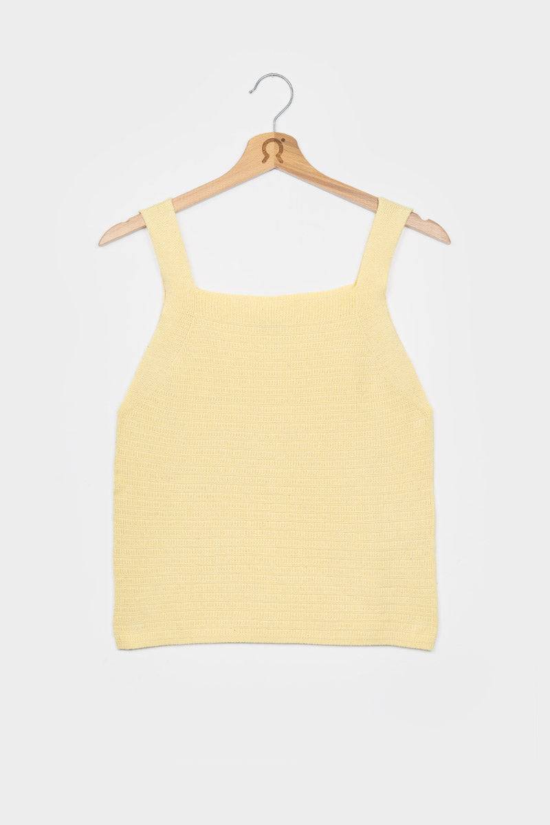 Rifò SOLE Canotta Spalla Larga Donna Cotone Rigenerato