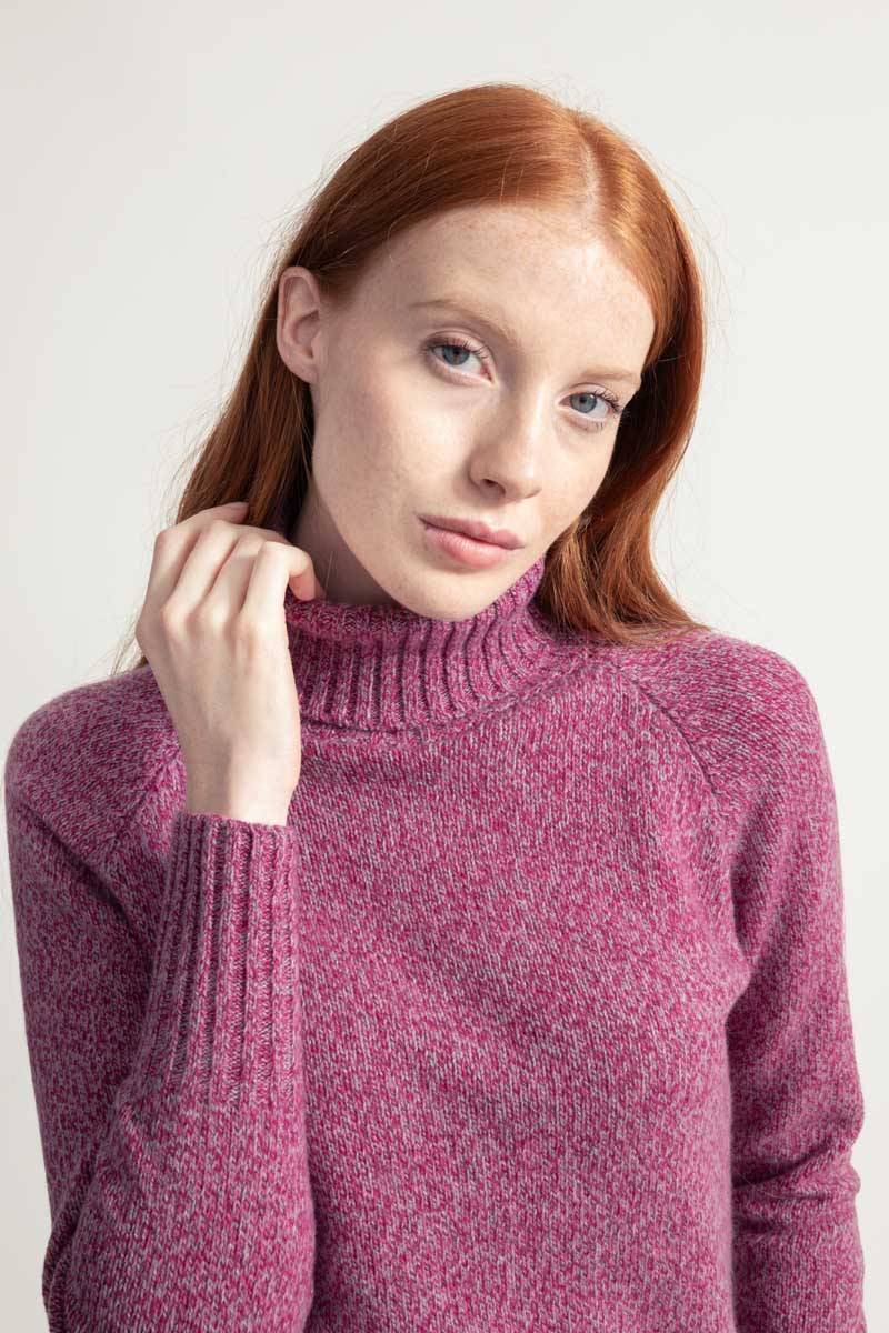 Rifò SUSANNA Maglia Collo Alto Donna Cashmere Rigenerato
