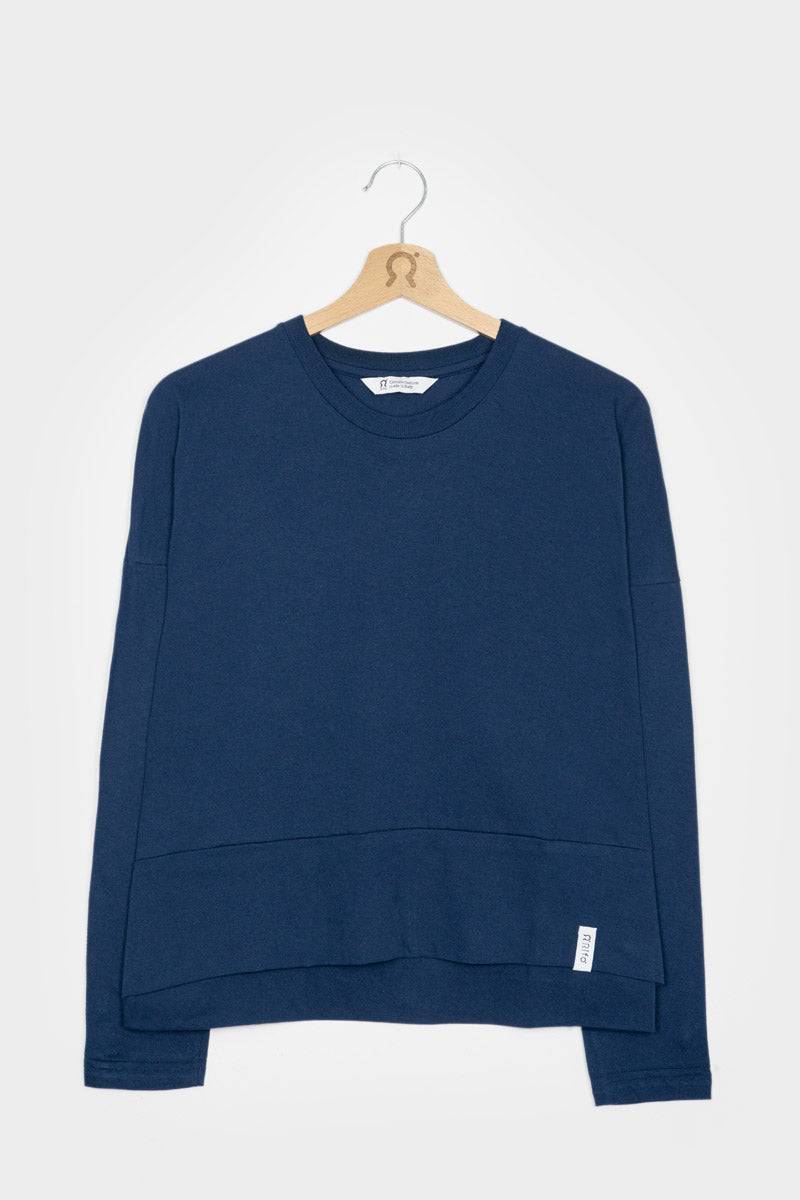 Rifò ZOE Maglia Maniche Lunghe Donna Cotone Rigenerato