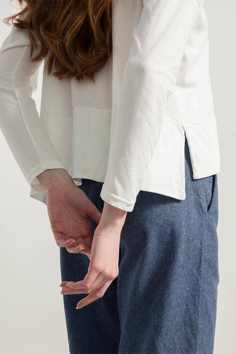 Rifò ZOE Maglia Maniche Lunghe Donna Cotone Rigenerato