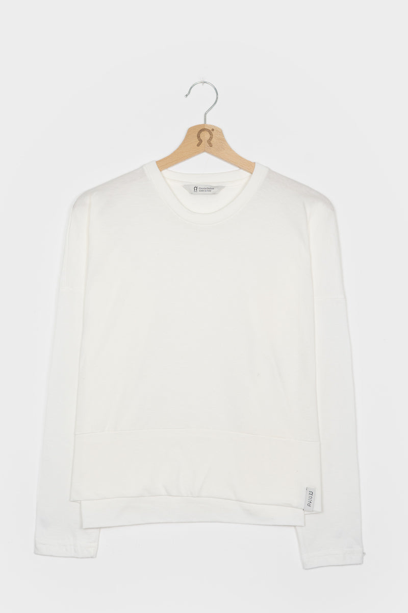 Rifò ZOE Maglia Maniche Lunghe Donna Cotone Rigenerato