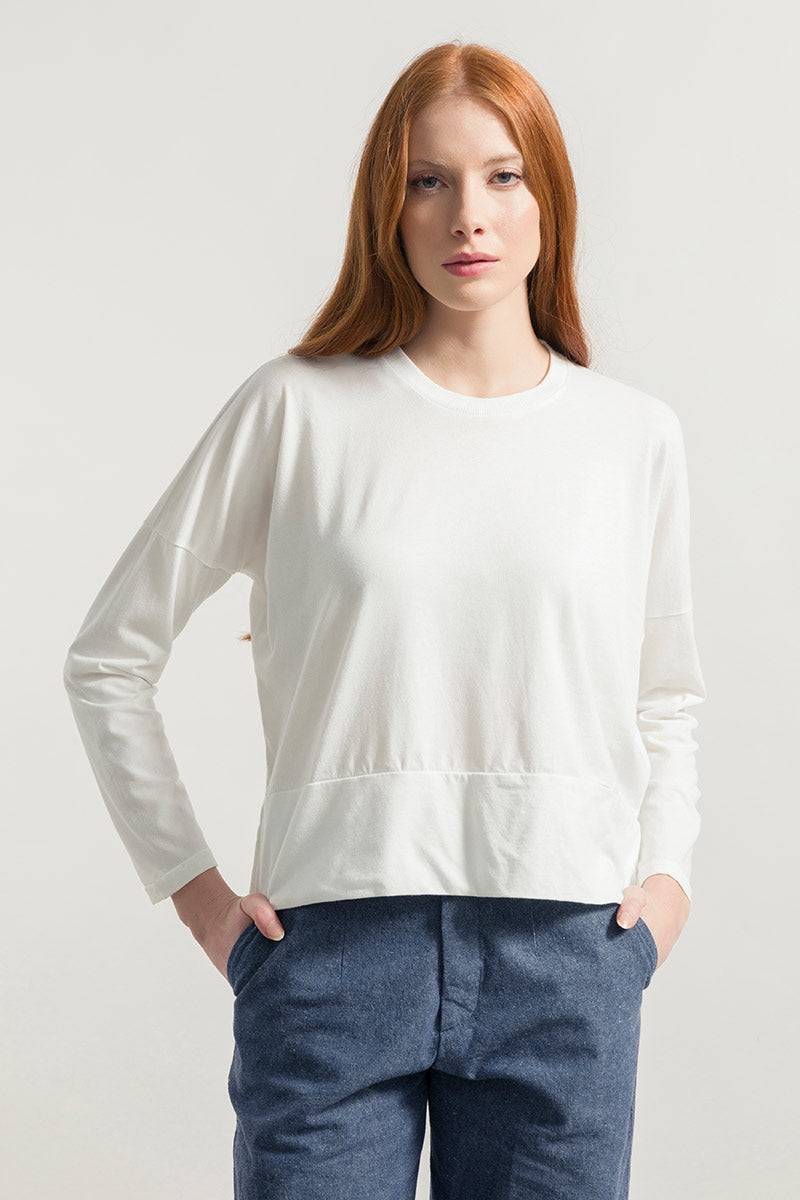 Rifò ZOE Maglia Maniche Lunghe Donna Cotone Rigenerato