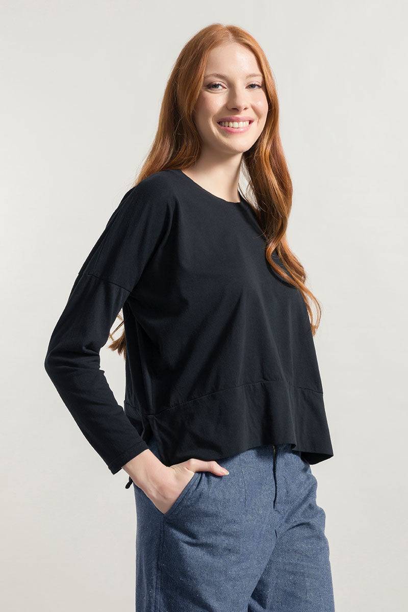 Rifò ZOE Maglia Maniche Lunghe Donna Cotone Rigenerato