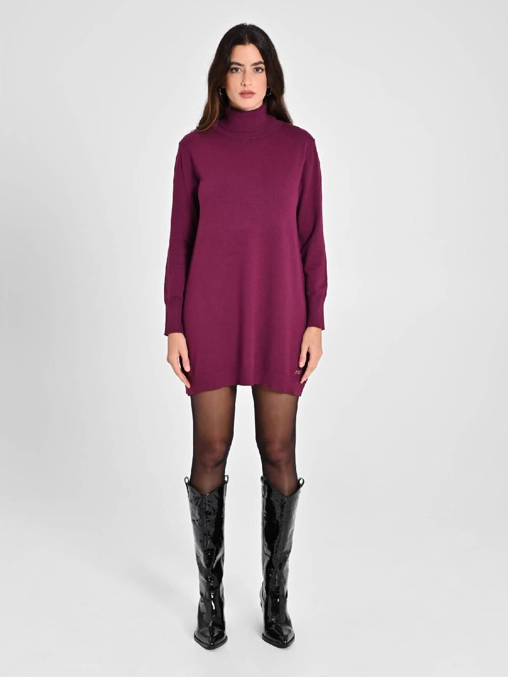 Rinascimento Abito Bordeaux In Maglia Ecotec® Donna