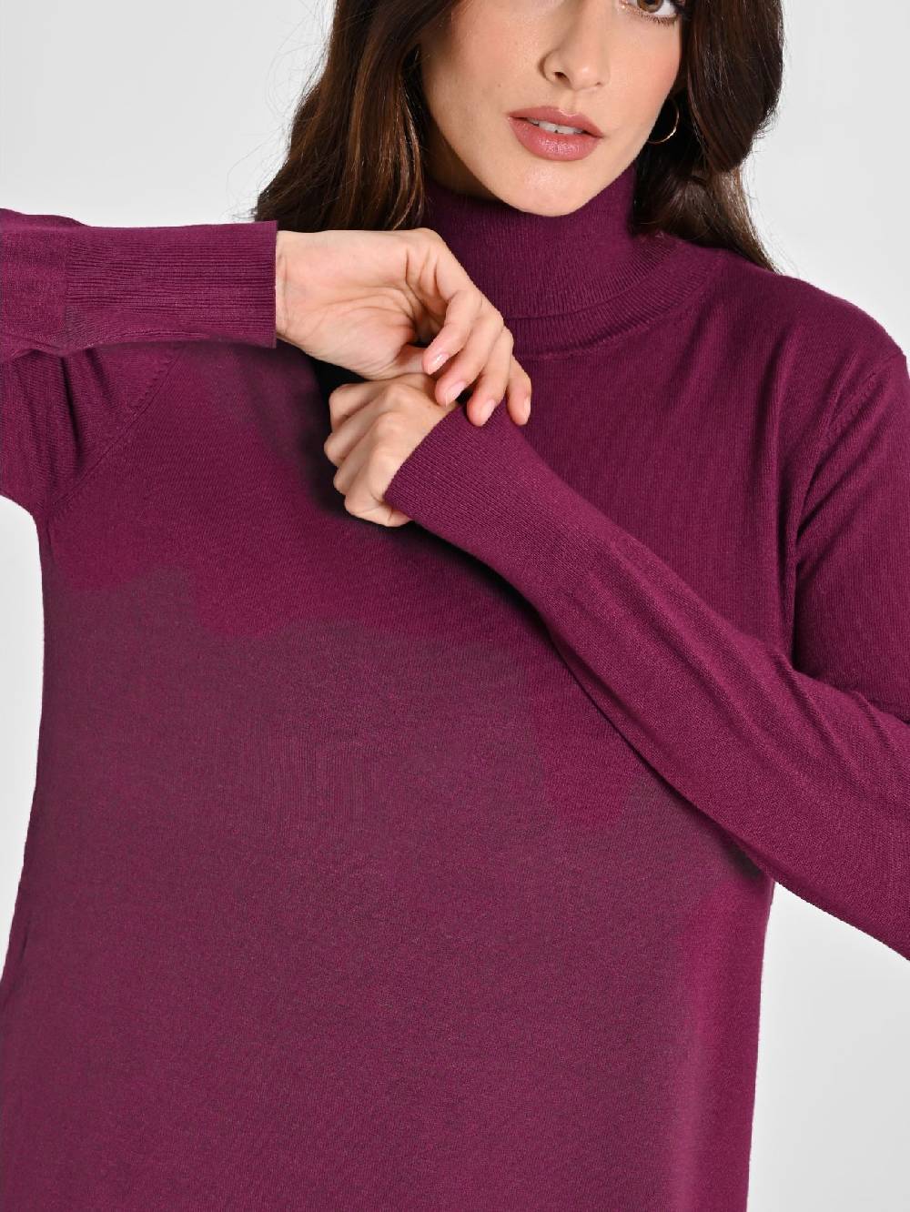 Rinascimento Abito Bordeaux In Maglia Ecotec® Donna