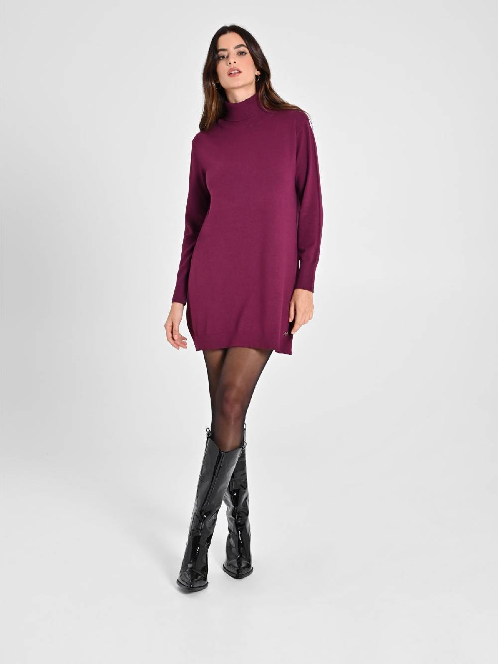 Rinascimento Abito Bordeaux in Maglia Ecotec® Donna