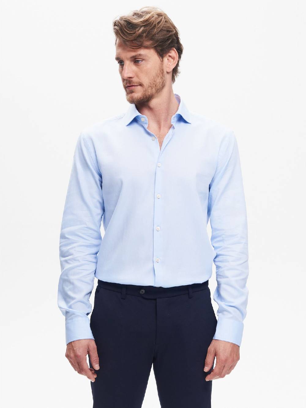 Rinascimento Camicia Classica Uomo Collo Alla Francese QB24