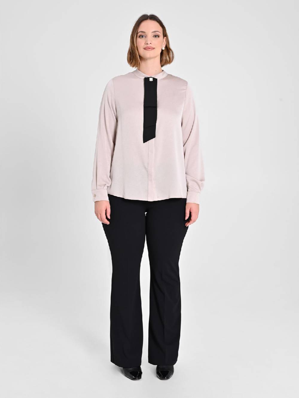 Rinascimento Camicia Curvy Con Cravattino Removibile