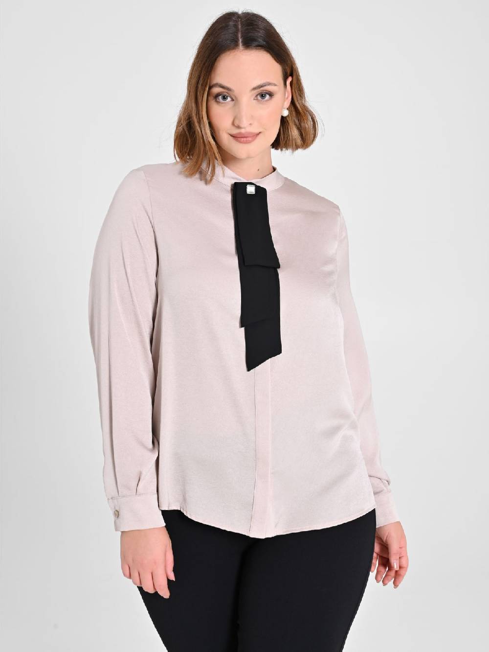 Rinascimento Camicia Curvy con Cravattino Removibile