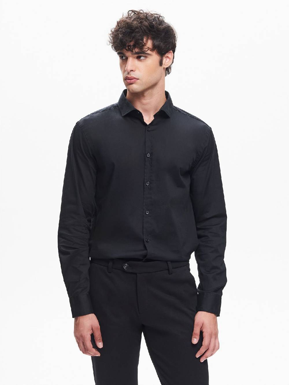 Rinascimento Camicia Popeline Uomo Collo Alla Francese QB24