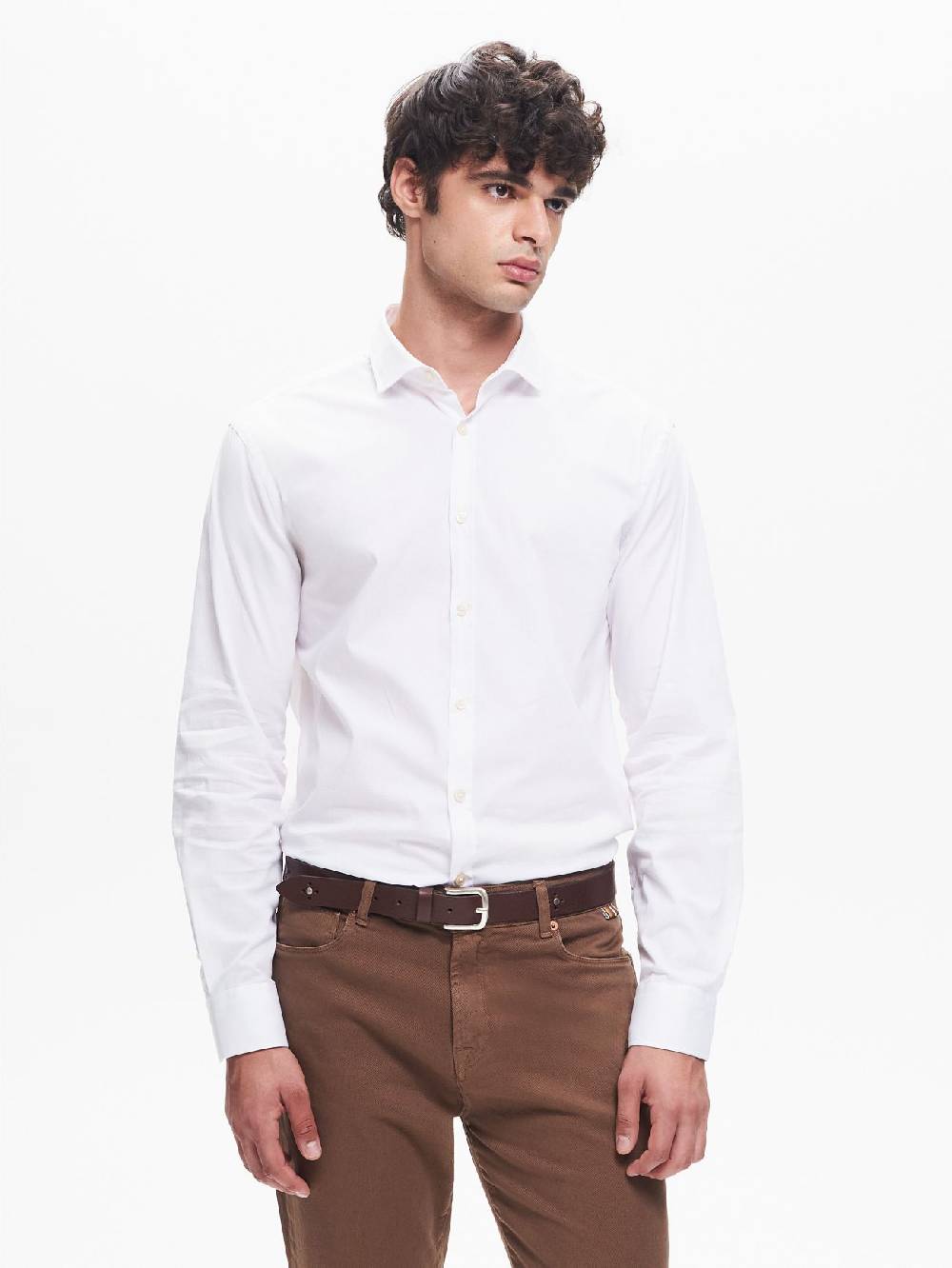 Rinascimento Camicia Popeline Uomo Collo Alla Francese QB24