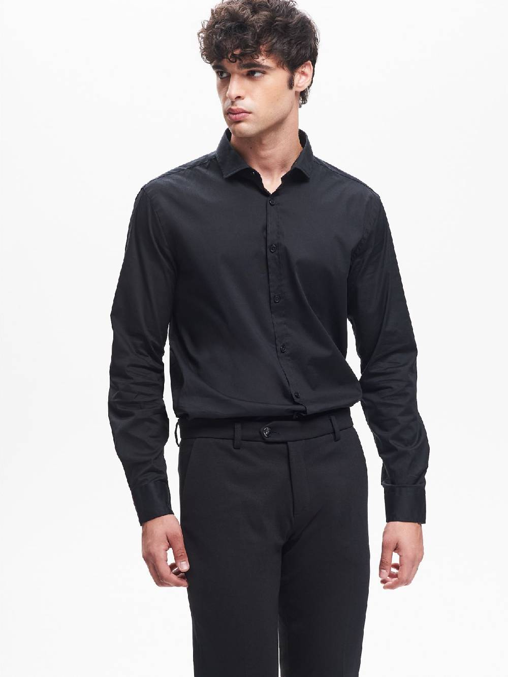 Rinascimento Camicia Popeline Uomo Collo alla Francese QB24