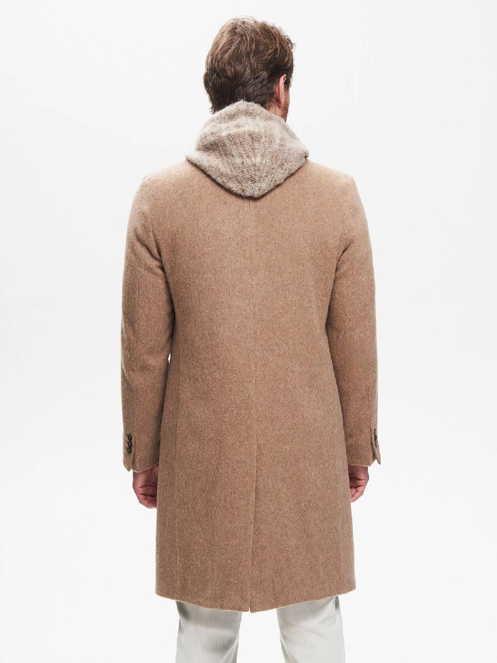 Rinascimento Cappotto Doppiopetto Uomo Over Spazzolato QB24