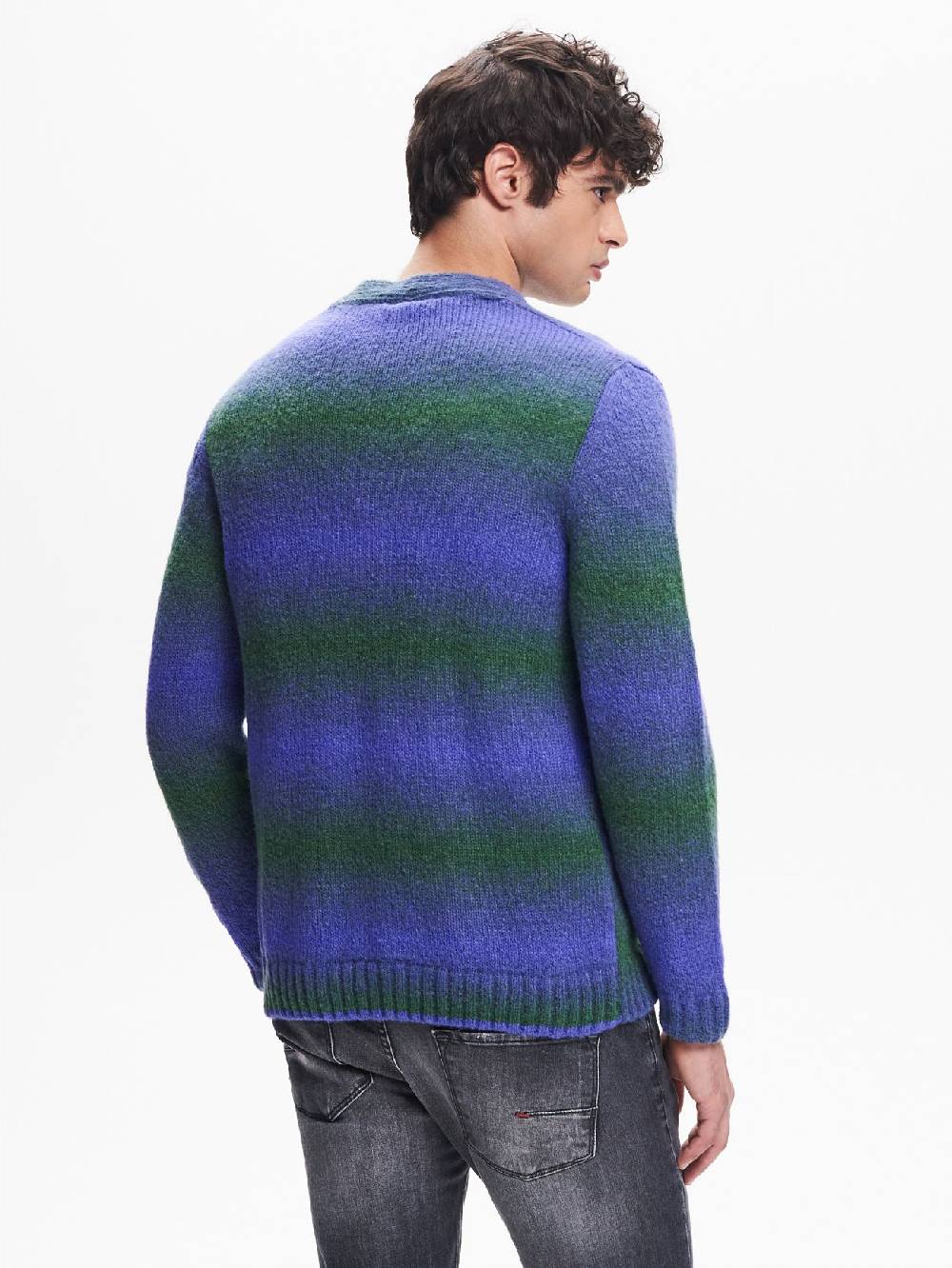 Rinascimento Cardigan Uomo Effetto Degradè Verde QB24