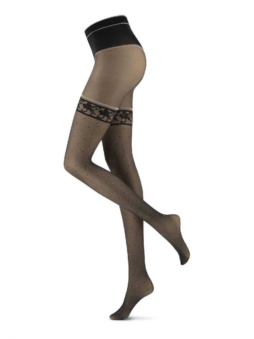 Rinascimento Collant Appealing effetto Lingerie Nero Oroblù per Rinascimento