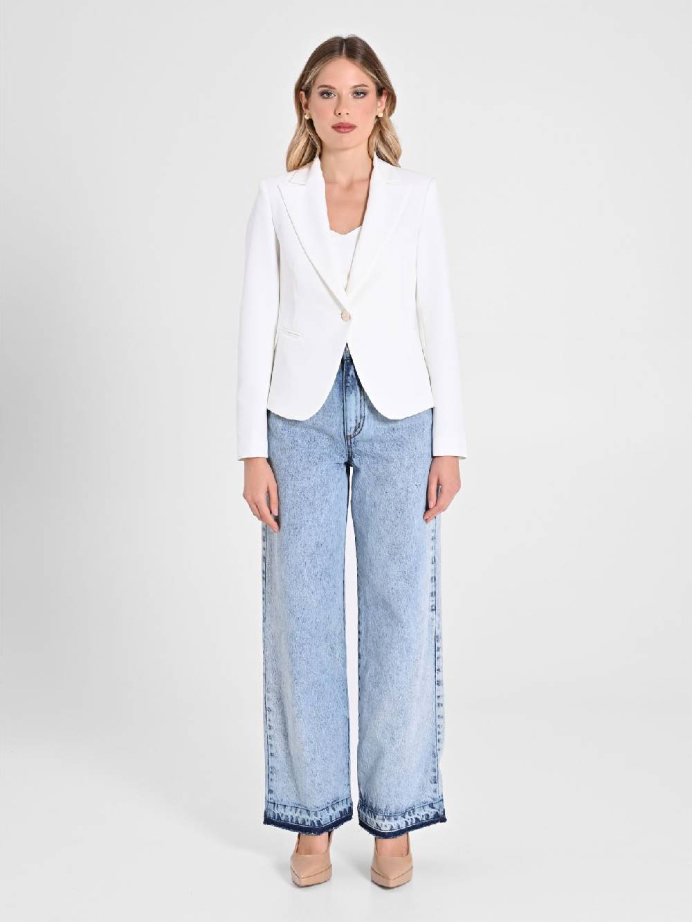 Rinascimento Giacca Ad Un Bottone In Tessuto Tecnico