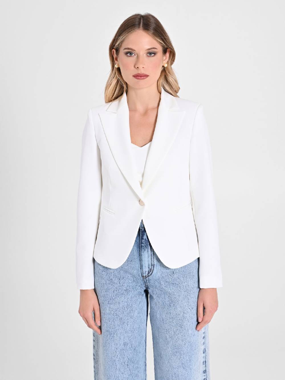 Rinascimento Giacca Ad Un Bottone In Tessuto Tecnico