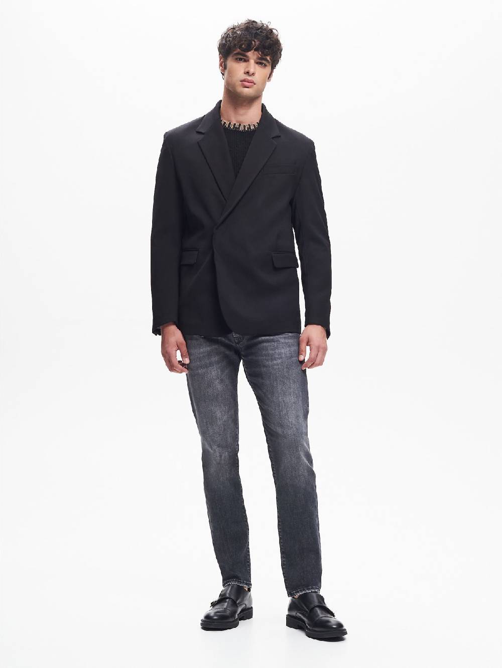 Rinascimento Giacca Doppiopetto Uomo Allacciatura Nascosta QB24