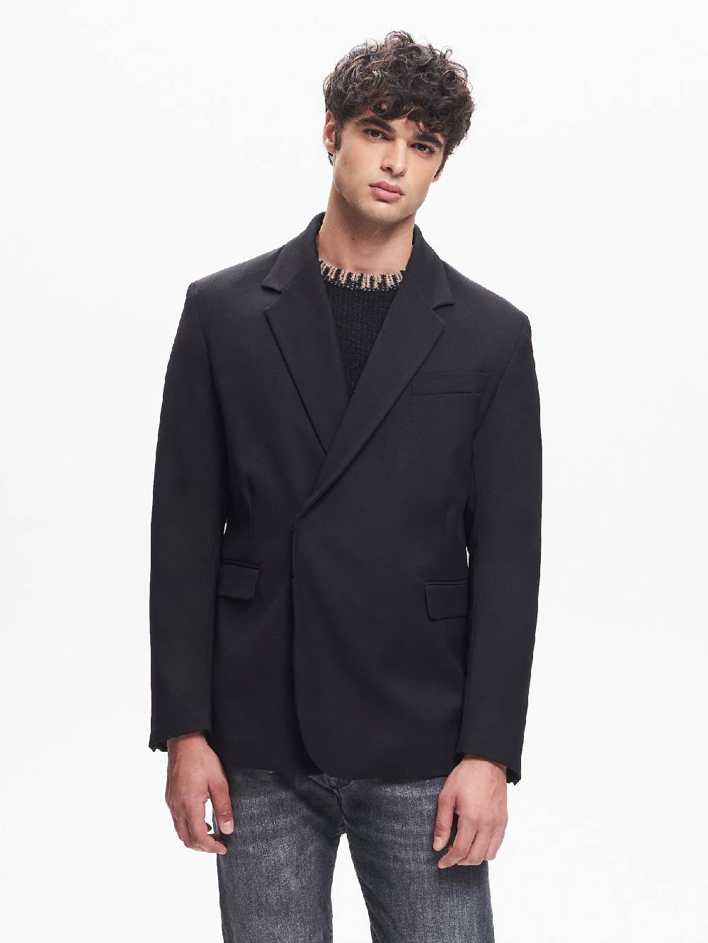 Rinascimento Giacca Doppiopetto Uomo Allacciatura Nascosta QB24