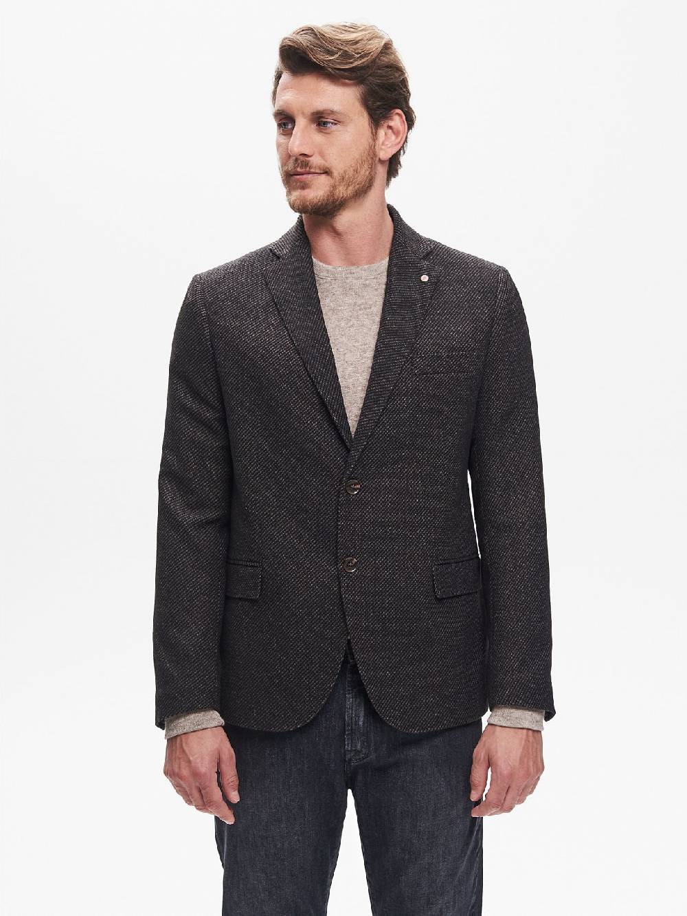 Rinascimento Giacca Due Bottoni Uomo Fantasia Diagonale QB24