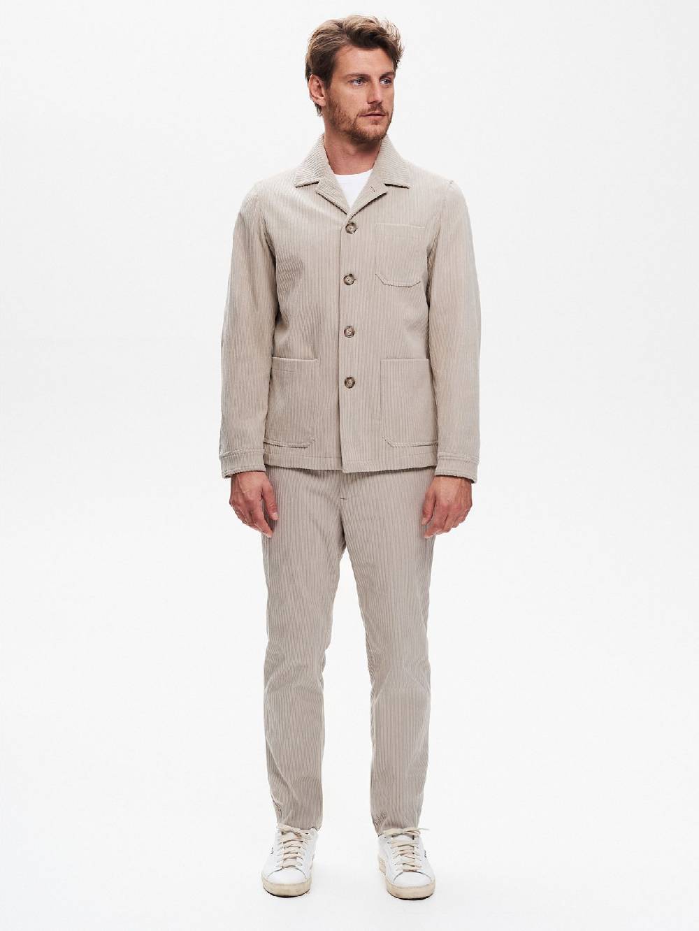 Rinascimento Giacca In Velluto Uomo Costa Francese QB24