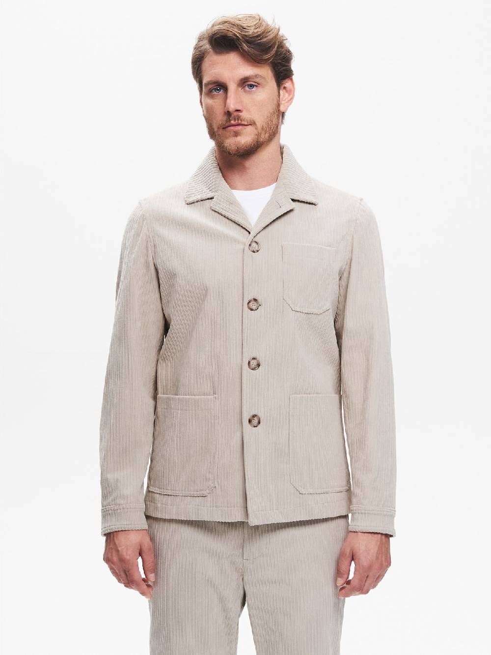 Rinascimento Giacca In Velluto Uomo Costa Francese QB24