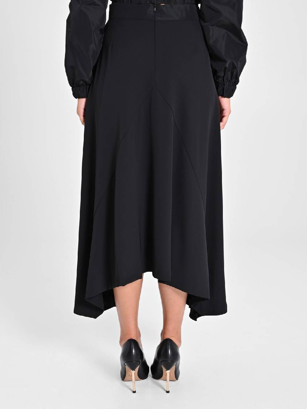 Rinascimento Gonna Asimmetrica Con Tasche In Taffetà