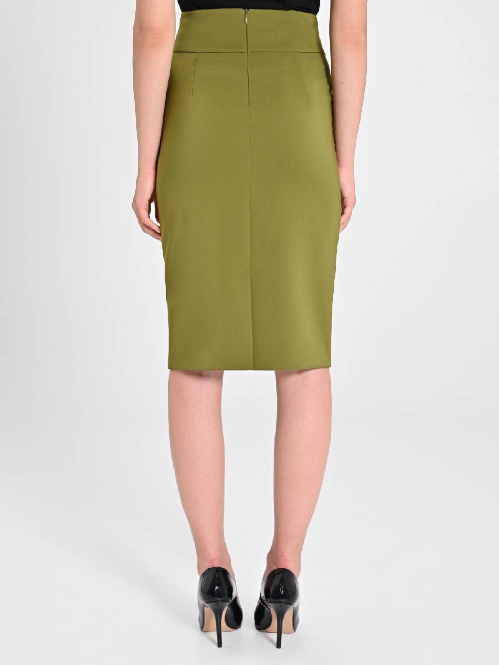 Rinascimento Gonna In Tessuto Tecnico Verde Muschio