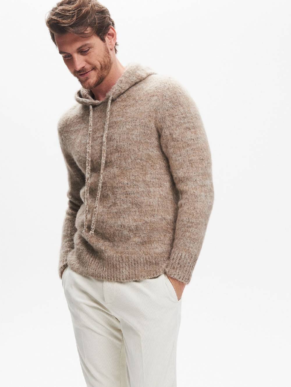 Rinascimento Maglia con Cappuccio Uomo Garzata QB24