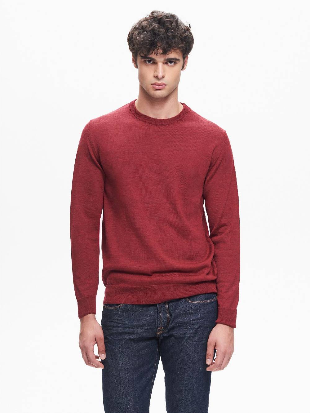 Rinascimento Maglia Girocollo Uomo Basic Rosso QB24