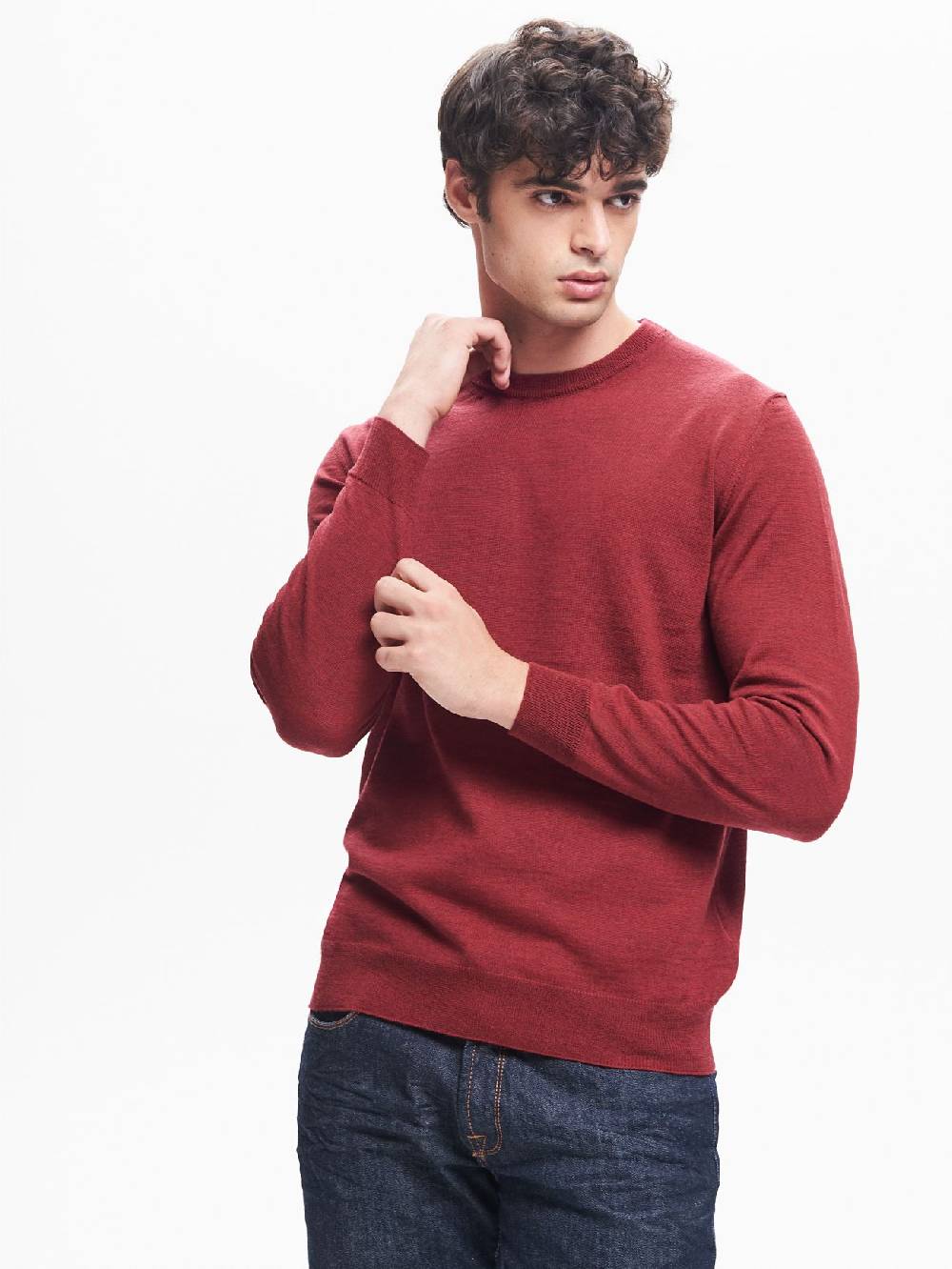 Rinascimento Maglia Girocollo Uomo Basic Rosso QB24