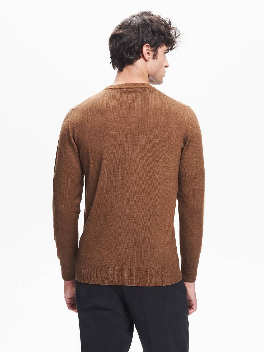 Rinascimento Maglia Girocollo Uomo Costine Nel Giromanica QB24