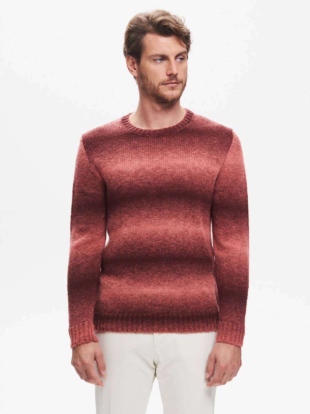 Rinascimento Maglia Girocollo Uomo Effetto Degradè QB24