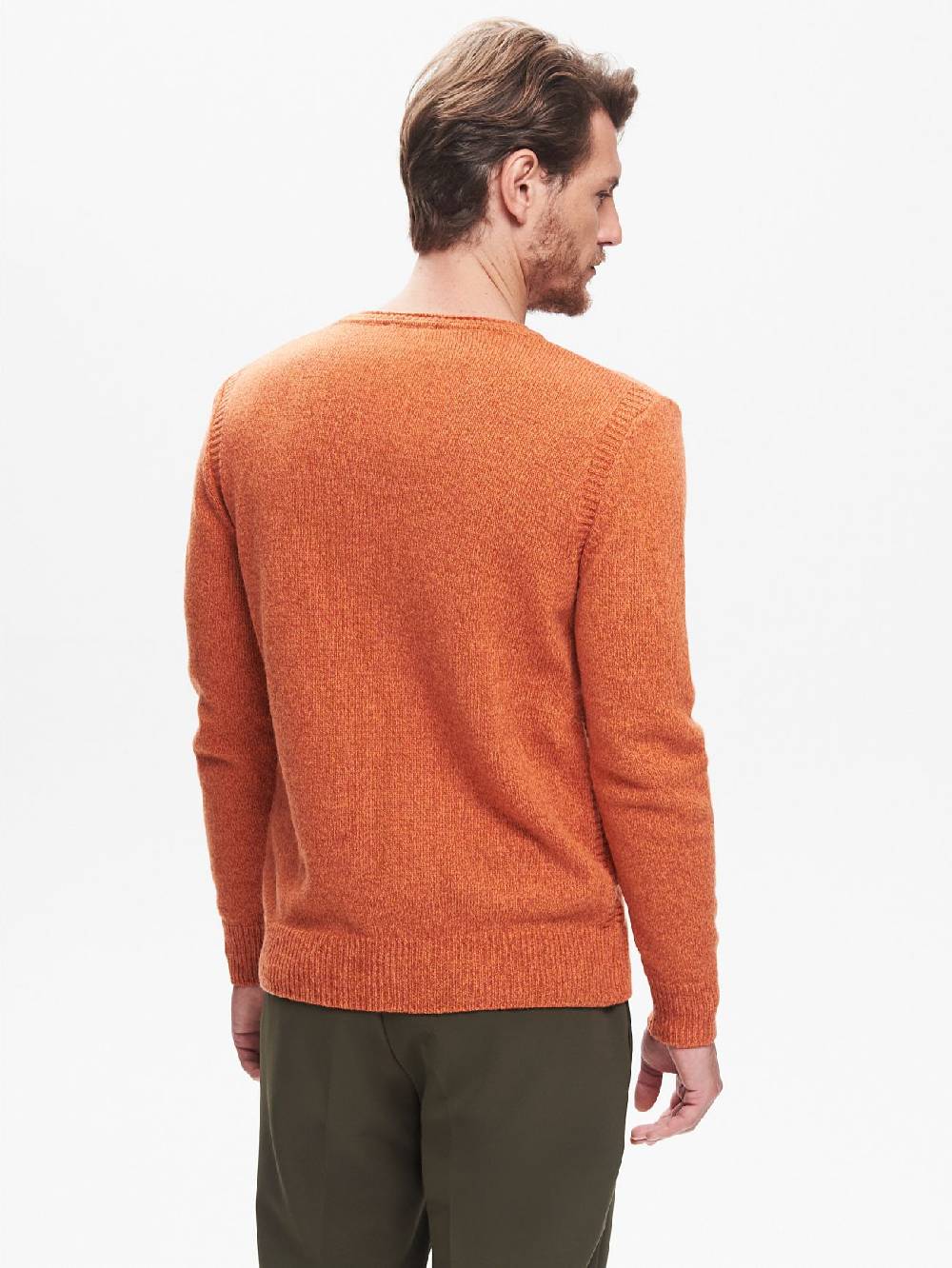 Rinascimento Maglia Girocollo Uomo Moulinè ArancioneQB24