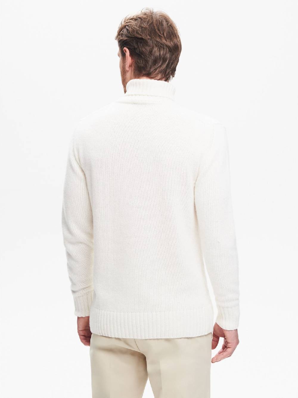 Rinascimento Maglione Dolcevita Uomo Con Lavorazione QB24