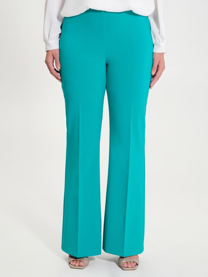 Rinascimento Pantaloni Curvy A Palazzo In Tessuto Tecnico