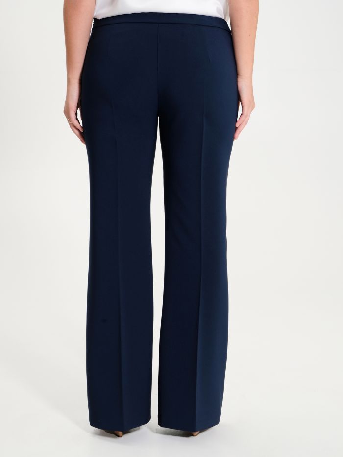 Rinascimento Pantaloni Curvy A Palazzo In Tessuto Tecnico