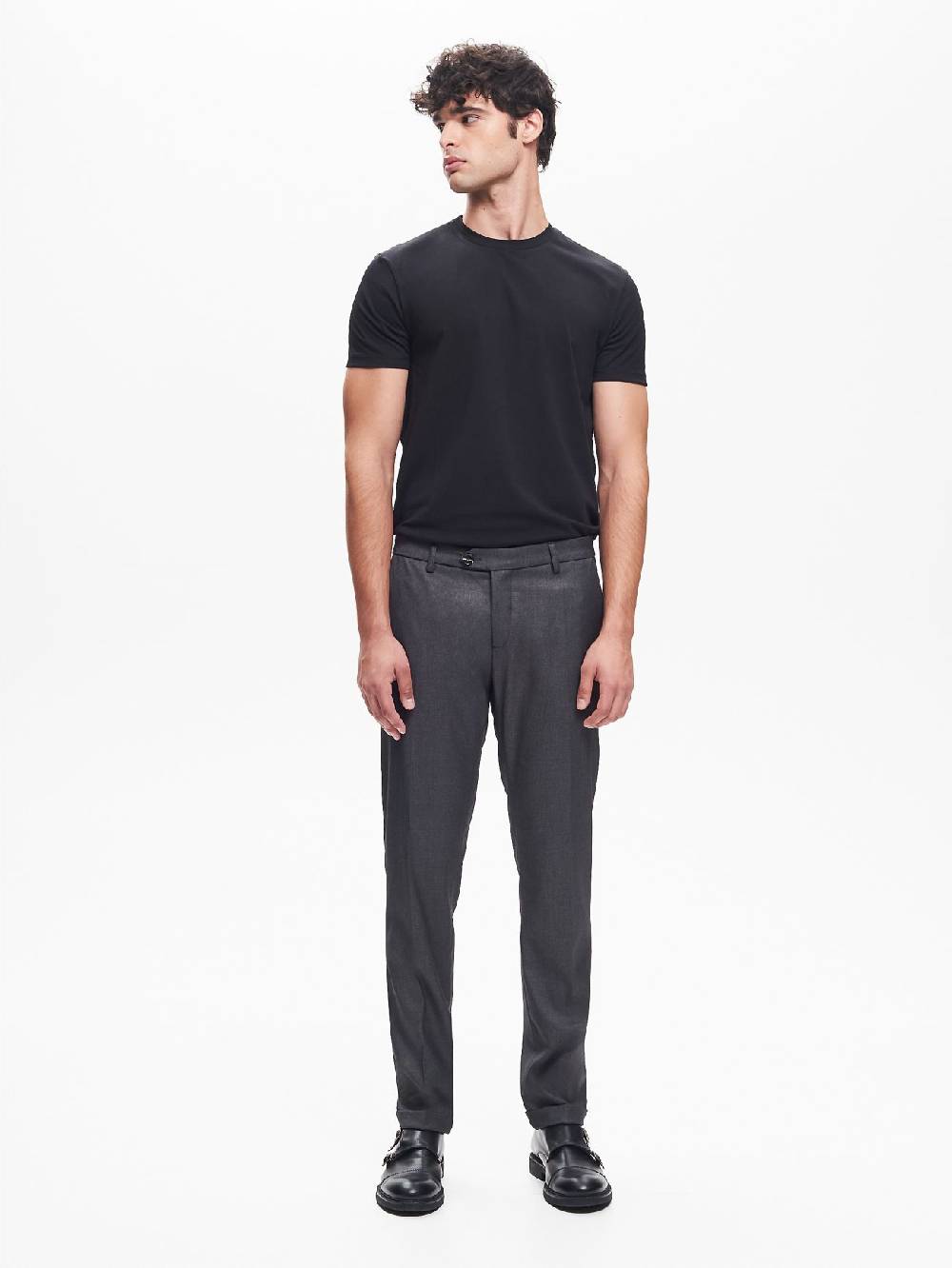 Rinascimento Pantaloni Da Abito Uomo Poliviscosa Antracite QB24