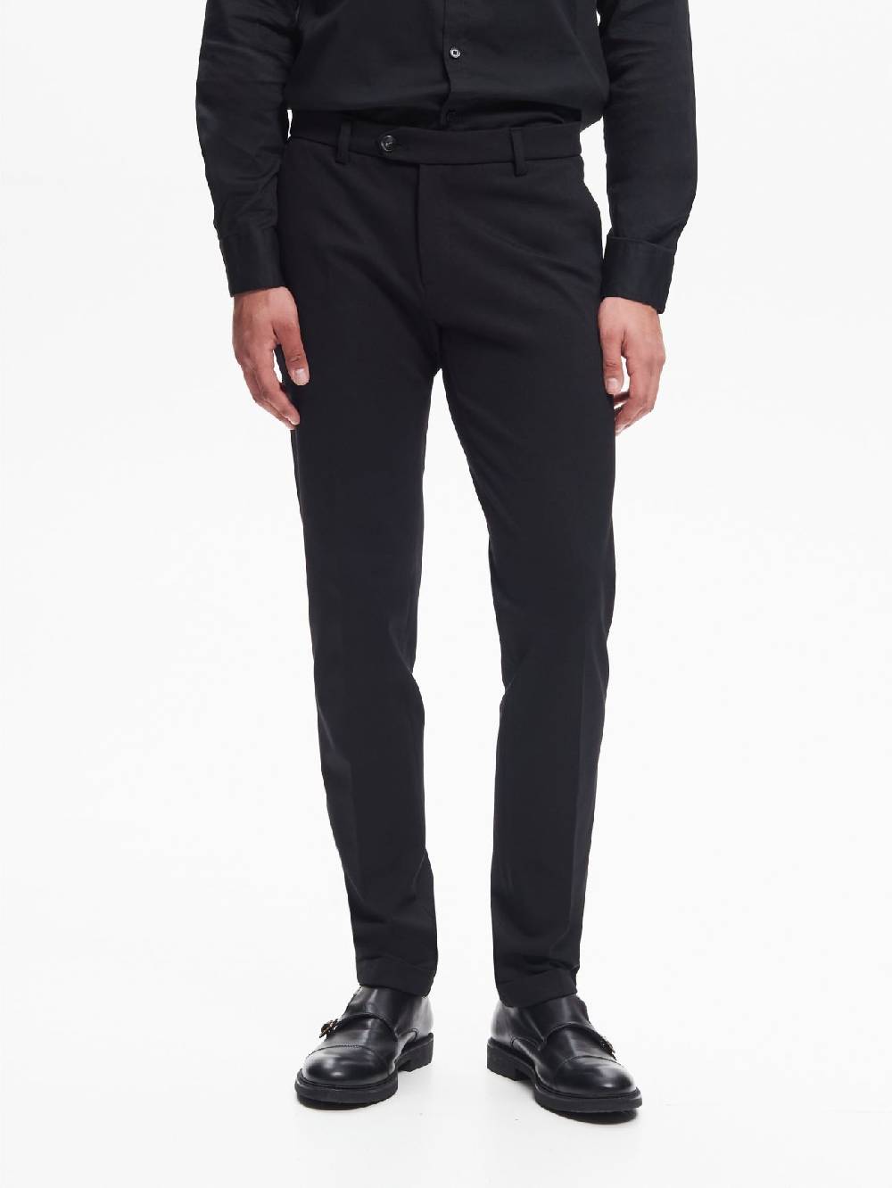 Rinascimento Pantaloni Da Abito Uomo Punto Milano QB24