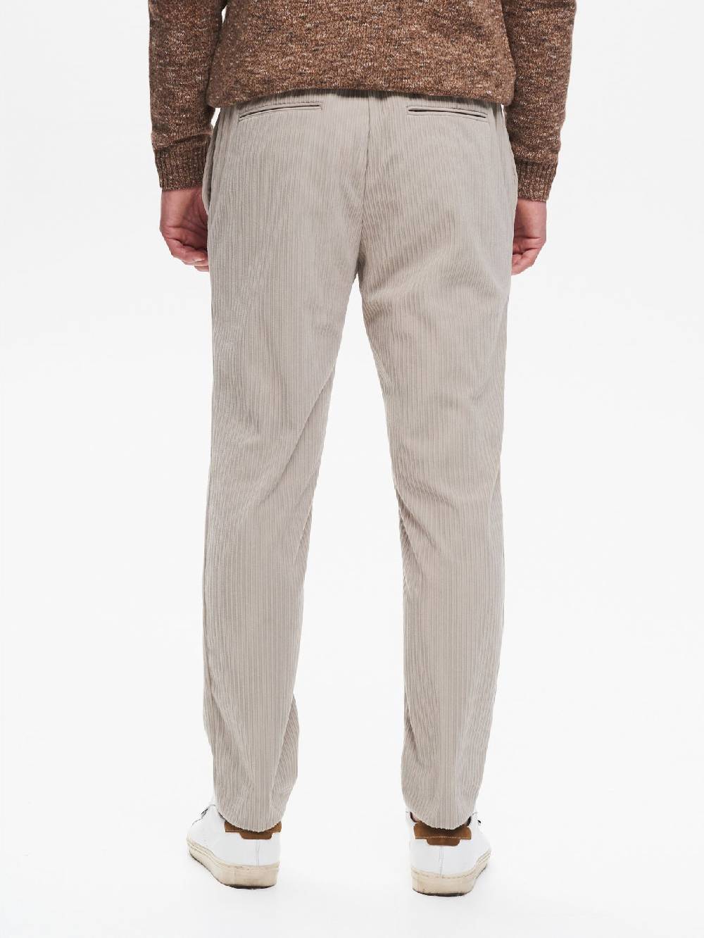 Rinascimento Pantaloni In Velluto Uomo Costa Francese QB24