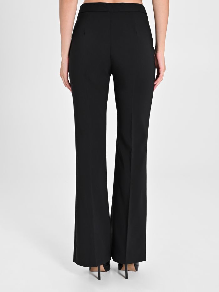 Rinascimento Pantaloni Mid Flared In Tessuto Tecnico