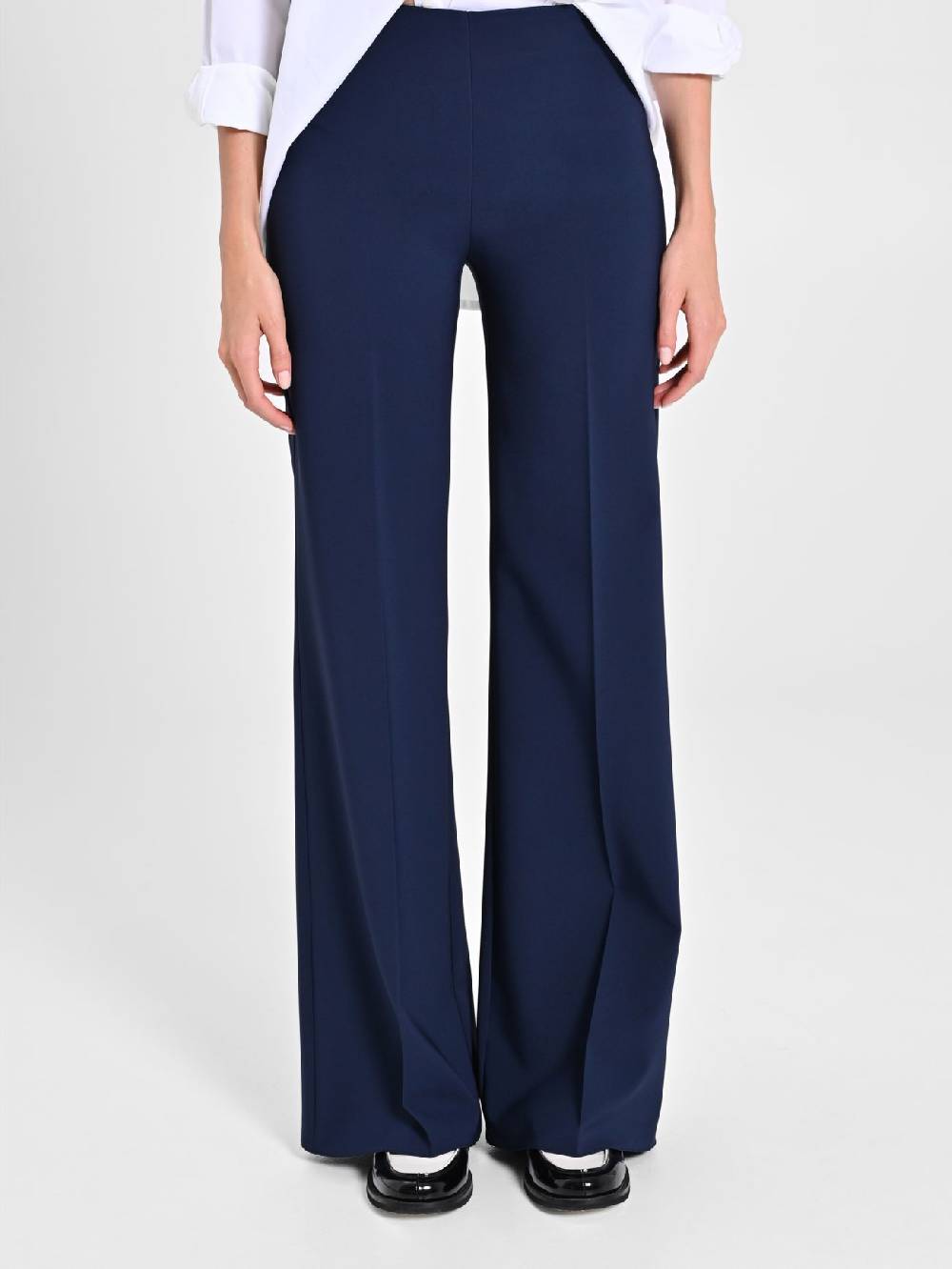 Rinascimento Pantaloni Palazzo In Tessuto Tecnico Blu