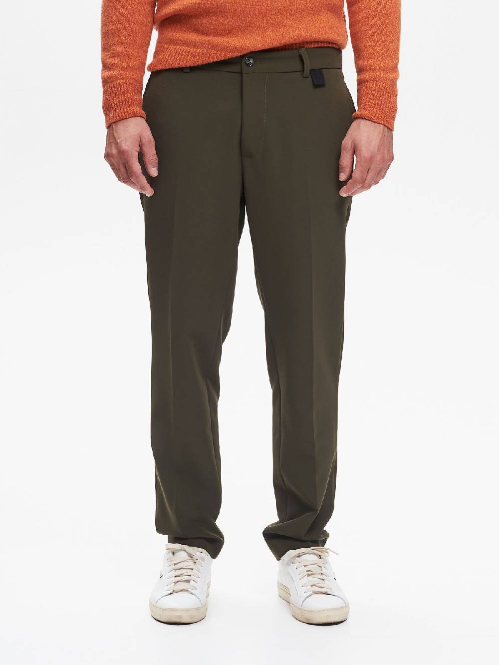 Rinascimento Pantaloni Regular-Fit Uomo Fluido Verde QB24
