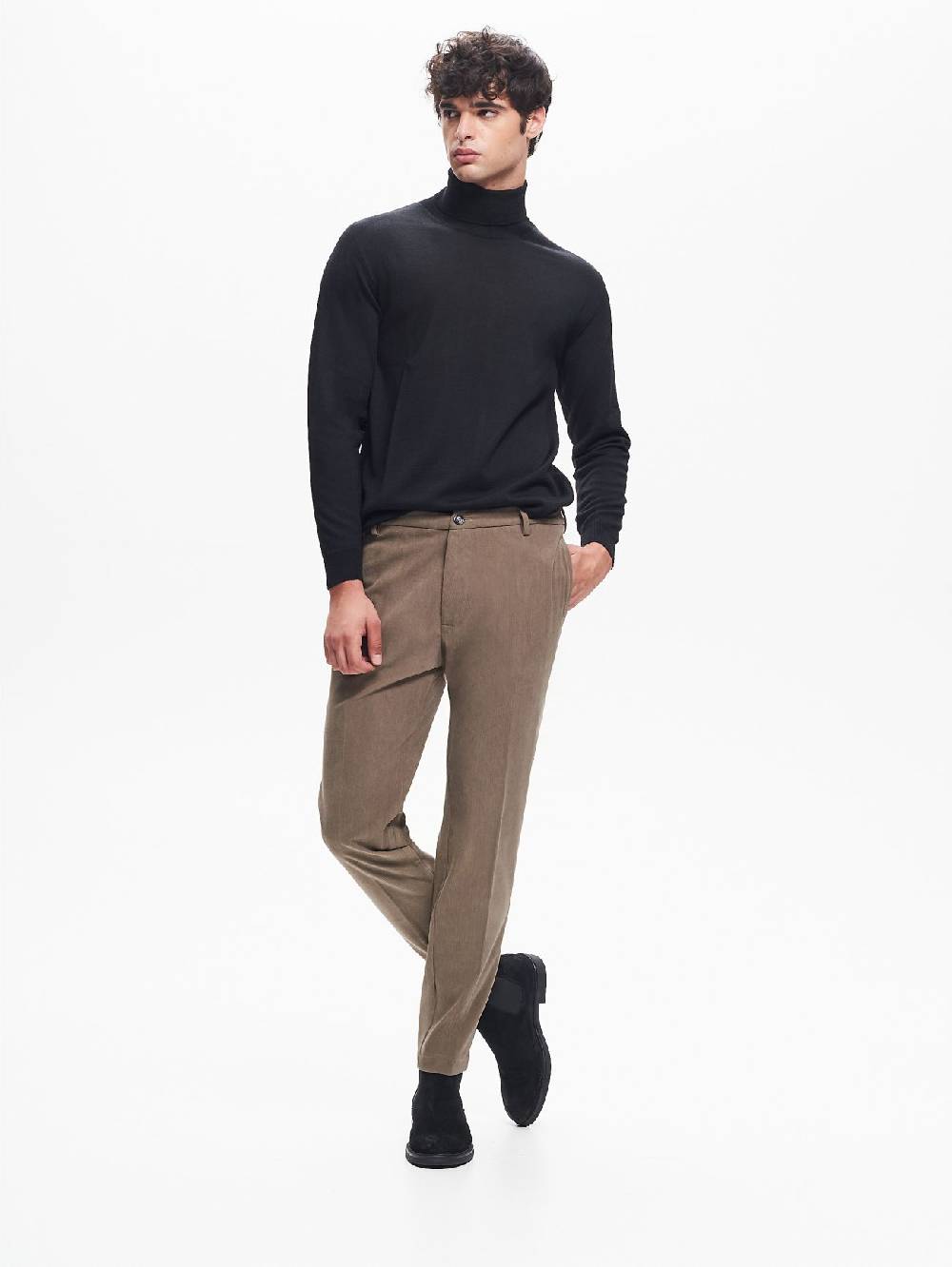 Rinascimento Pantaloni Regular-Fit Uomo Velluto QB24