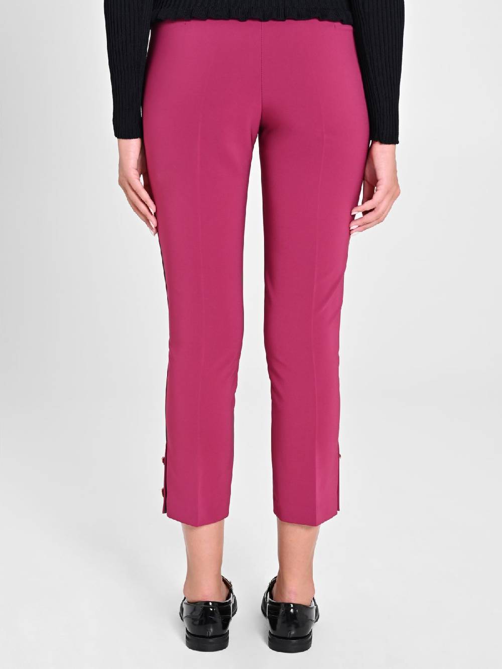 Rinascimento Pantaloni Slim In Tessuto Tecnico Bordeaux