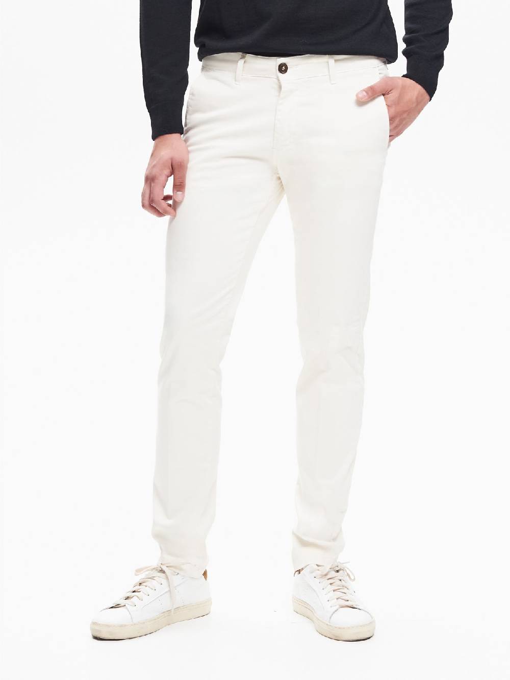 Rinascimento Pantaloni Uomo Chinos Basic Avorio QB24