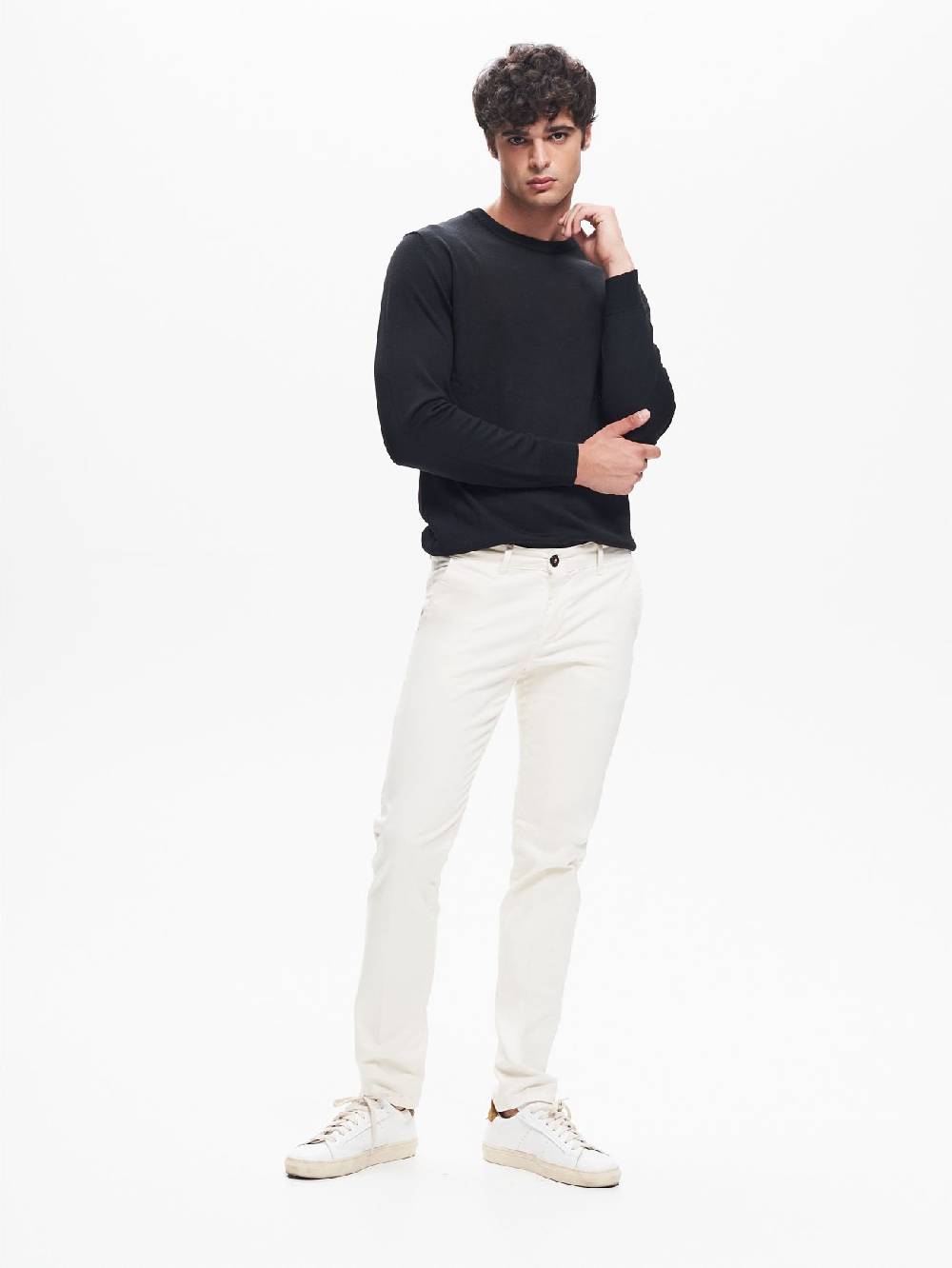 Rinascimento Pantaloni Uomo Chinos Basic Avorio QB24
