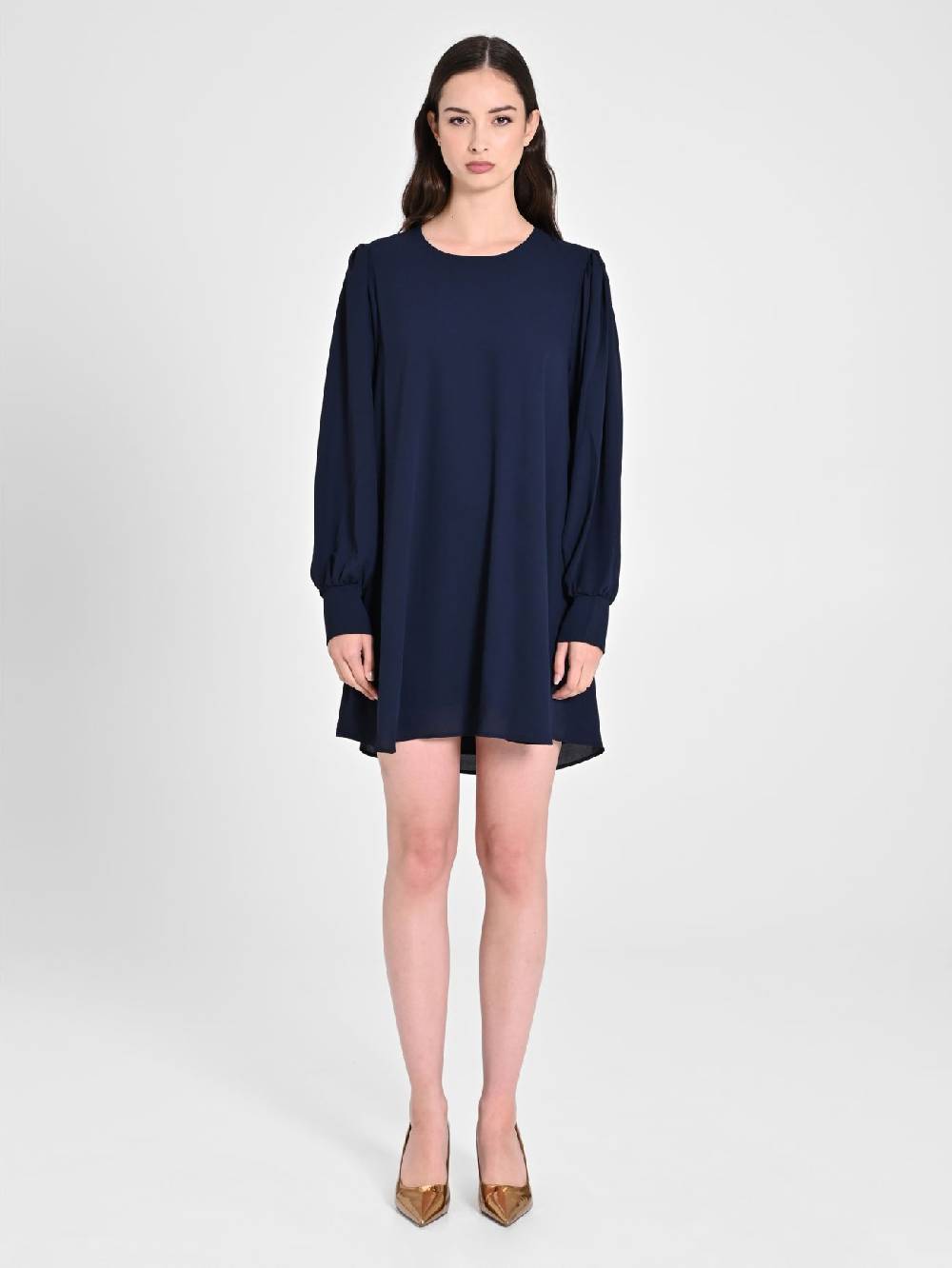 Rinascimento Abito "A Line" Blu